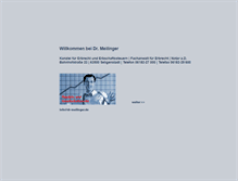 Tablet Screenshot of dr-meilinger.de